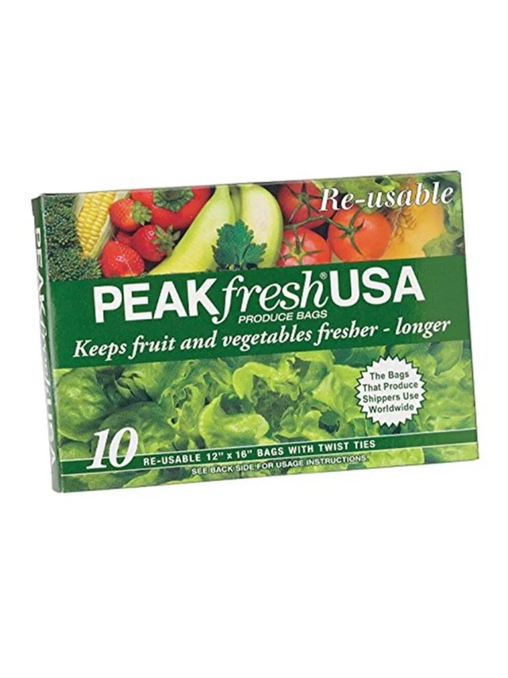 Re-Usable Produce Bags Set of 10 Green Bags